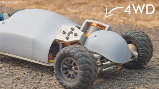 Handmade 4WD Powerful RC Car out of PVC Pipe  High Speed DIY RC Car with shock Absorbers [upl. by Naivaj784]