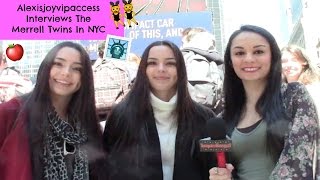 Merrell Twins Updated Interview With Alexisjoyvipaccess In NYC [upl. by Sill]