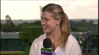 Eugenie Bouchard Live  Wimbledon interview [upl. by Dloraj644]