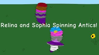 Sophia and Relina Spinning Antics Animation [upl. by Budge501]