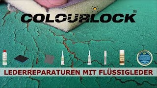 Lederreparatur mit Flüssigleder Anleitung  COLOURLOCK [upl. by Crandall]