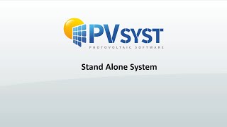 PVsyst 7  Project 006  My First Simulation Stand Alone system [upl. by Aztinay]