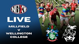 LIVE RUGBY MILLFIELD vs WELLINGTON COLLEGE  SCHOOLS RUGBY [upl. by Gereld539]