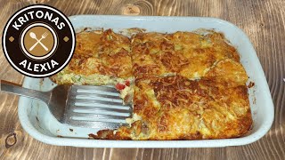 Τέλειο Ογκρατέν πατάτας με κοτόπουλο Chicken with potatoes ograten ENG SUBS kritonas alexia [upl. by Aicelav]