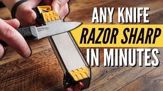 How to Sharpen ANY Knife RAZOR Sharp with Work Sharp Field Sharpener [upl. by Peltz]