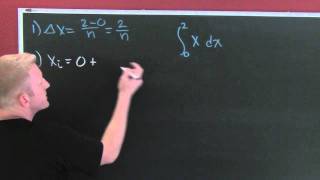 Riemann Sum First Example [upl. by Yerag]