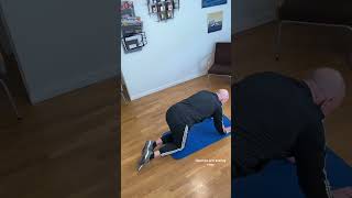 Opposite arm amp leg raise Strengthening muscles lower back Kiropraktorerik gym [upl. by Einahpats290]