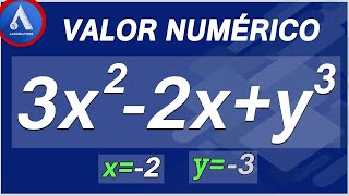 VALOR NUMÉRICO Expresiones Algebraicas [upl. by Neffirg54]