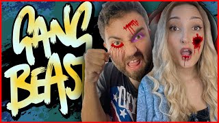 👊 YOUTUBER SAVAŞLARI AĞIZ BURUN DAĞILDI 👿 GANG BEASTS  KÜBRA NİSA HAN KANAL [upl. by Eillit]