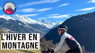 Du vélo en hiver en montagne [upl. by Trinee]