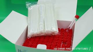 viral transport medium amp flocked swabnasopharyngeal swab [upl. by Saxela350]