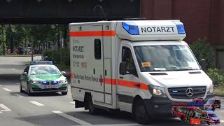 RTW Intensivmobil RD DRK Hamburg  FuStW Polizei Bayern  Krad Polizei Österreich [upl. by Land537]