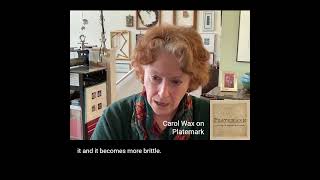 Platemark SHORTS Carol Wax on rocking copper plates for mezzotint [upl. by Yrrehs]