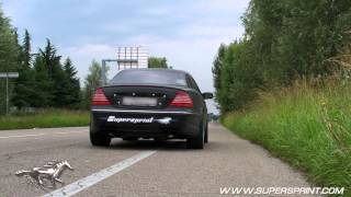 Mercedes CL55 AMG Sound with Supersprint full exhaust  headers cats xpipe mufflers [upl. by Renie697]