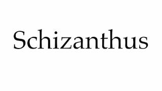 How to Pronounce Schizanthus [upl. by Bentley]