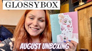 UNBOXING GLOSSYBOX AUGUST 2022 BEAUTY SUBSCRIPTION BOX [upl. by Wolff]