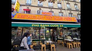 Đến khu người Việt đông nhất thủ đô Paris thưởng thức phở bò Việt Nam [upl. by Billy]