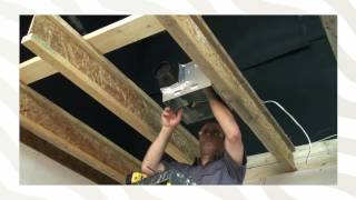 StelproBathroom Fan Installation Against Joist or IBeam [upl. by Gudrin]