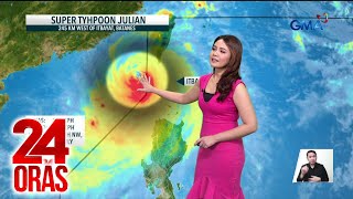 Super Typhoon Julian nakalabas na pero inaasahang babalik pa muli sa loob ng PAR  24 Oras [upl. by Nyrol681]