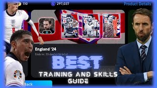 ENGLAND Pack COMPLETE Guide Best Training Skills Formation Playstyle efootball pes pesmobile [upl. by Raseda]