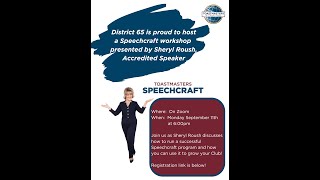 Speechcraft Workshop presented by Sheryl Roush [upl. by Tisbe]