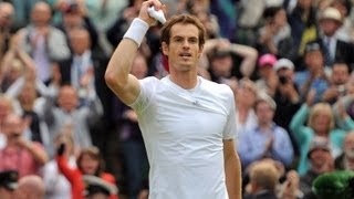 2013 Day 9 Highlights Andy Murray v Fernando Verdasco [upl. by Uyerta]