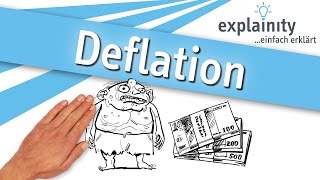 Deflation einfach erklärt explainity® Erklärvideo [upl. by Nazario]