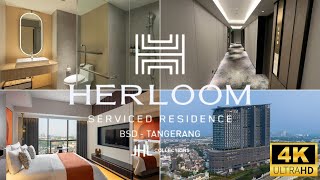 HERLOOM SERVICED RESIDENCE HOTEL BINTANG 4 DI BSDGADING SERPONG  KELILING DI CARSTENSZ MALL [upl. by Ylra]