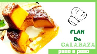 Como hacer FLAN DE CALABAZA fácil y rápido [upl. by Embry]