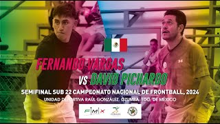 Semifinal David Pichardo vs Fernando Vargas Campeonato Nacional de Frontball 2024 [upl. by Yrroc]