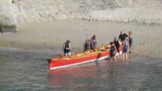 Gig rowing Sennen Cornwall [upl. by Phare376]