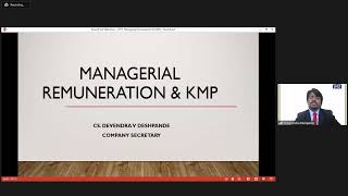 Live Webinar on Managerial Remuneration and KMP [upl. by Loss]