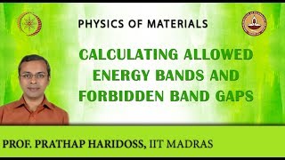 Calculating Allowed Energy Bands and Forbidden Band Gaps [upl. by Marola]