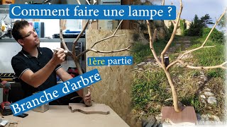 COMMENT FABRIQUER UNE LAMPE TYPE quot BRANCHE DARBRE quot 1ère PARTIE [upl. by Salohcin886]