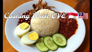 Warga indonesia boleh coba resep asli Nasi lemak amp Sambal tumis Malaysia [upl. by Kingsley]