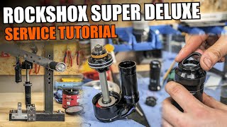 DÄMPFERSERVICE  RockShox Super Deluxe Ultimate AIR Dämpfer  Tutorial deutsch [upl. by Aruasor]