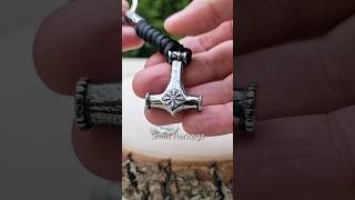 Viking Hammer Keychain viking keychain keyrings handmade norse [upl. by Ahsito]