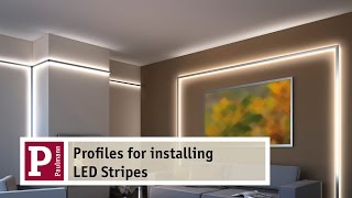 Aluminium profiles for indirect lighting by LED Strips  very easy to assemble [upl. by Manya]