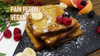 Pain perdu VEGAN  Recette ultra facile  SANS ŒUF et Délicieux [upl. by Ayotaj43]