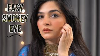 Easy Smokey Eye Tutorial For Beginners With Nude Lips  SIMPLE STEPS [upl. by Nahn]