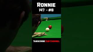 Ronnie OSullivan 147  Snooker Maximum Breaks 147 08 snooker billiards snookermoments [upl. by Hara]