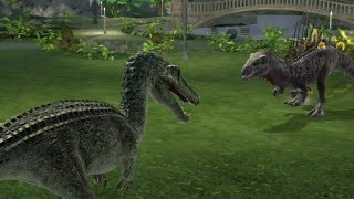 Baryonyx vs Tryostronix at the Horror Strike  Jurassic WorldAlive Ep2037 [upl. by Gowrie]