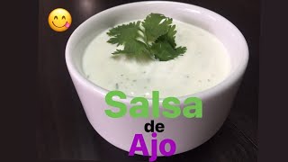 COMO HACER SALSA DE AJO SIN HUEVO SALUDABLE FÁCIL y DELICIOSA  RECETA RÁPIDA [upl. by Iniretake254]