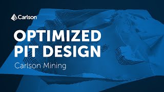 Carlson Mining  Optimized Pit Design [upl. by Etnovad]