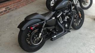 2016 HARLEYDAVIDSON XL883N IRON 883 VANCE amp HINES PIPES 8199 [upl. by Tiena]