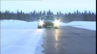 Driving New Mercedes SLS AMG Gullwing 2011 Sweden Arjeplog [upl. by Eiggam]