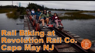 Rail Biking in Cape May NJ Via Revolution Rail Co [upl. by Jolene923]