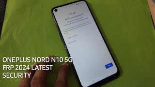 Oneplus nord N10 5g frp bypass 2024  How to bypass google verification oneplus nord n10 5g [upl. by Eitsym]