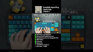 Which is your favorite keyboard sound  Everglide Aqua King Switch Sound Comparison [upl. by Sucrad886]