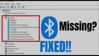 Fix Bluetooth Not Showing In Device Manager On Windows 11 amp 10  Get Missing BT [upl. by Glynn586]